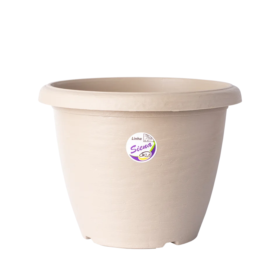 Vaso da Linha Siena na cor areia