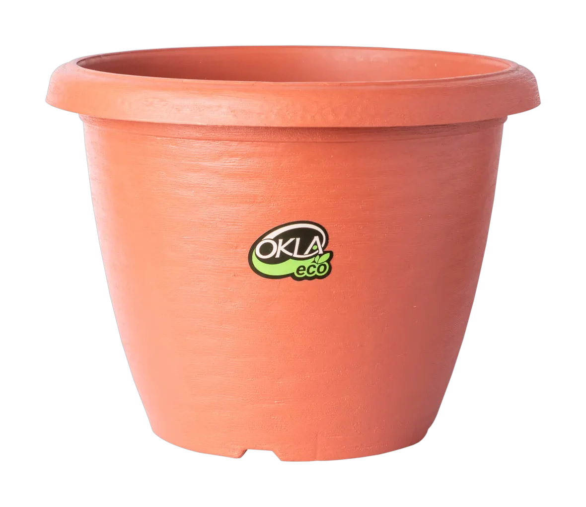 Vaso Siena terracota com etiqueta OKLA Eco